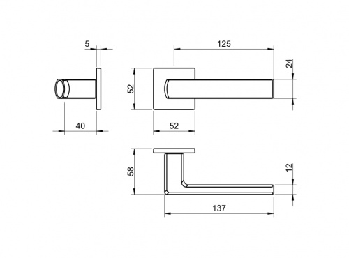 Ручка дверная TUPAI 4161 Q 5S фото 2 Ручка дверная TUPAI 4161 Q 5S фото 2
